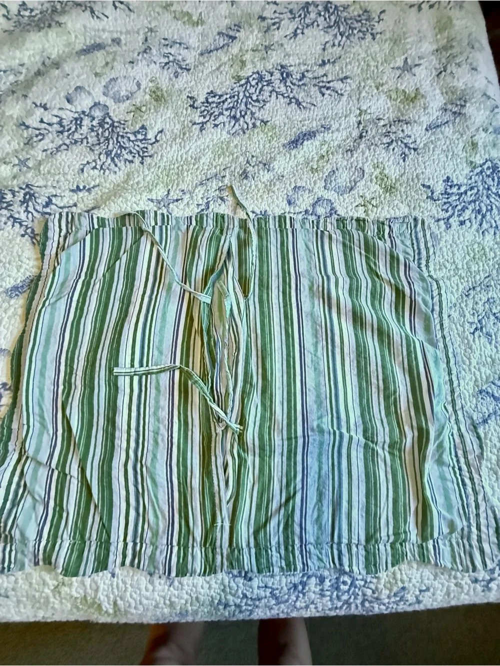 Coastal Floral Quilted Bedspread